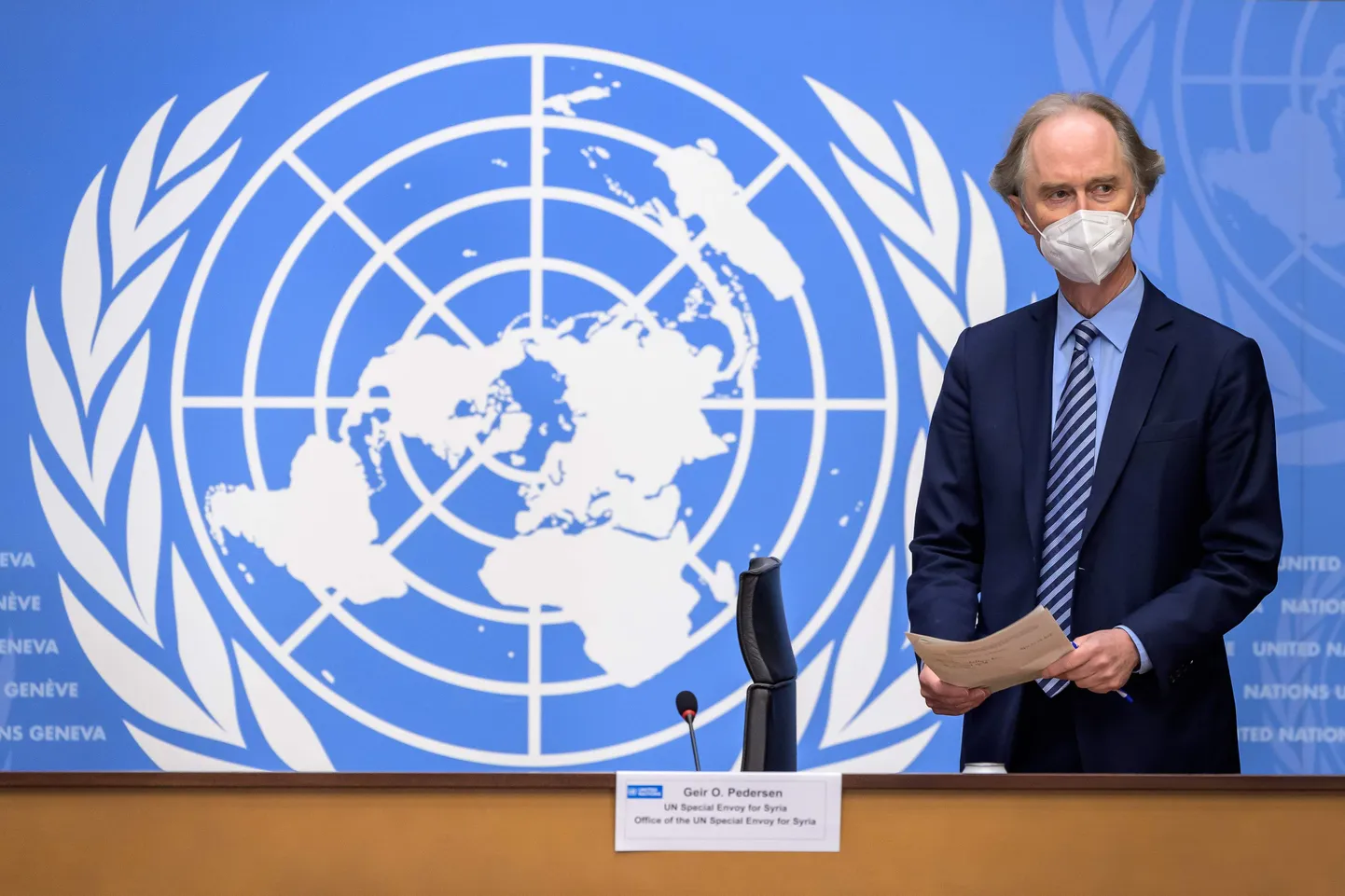 Специальный посланник генсека ООН по Сирии Гейр Педерсен.