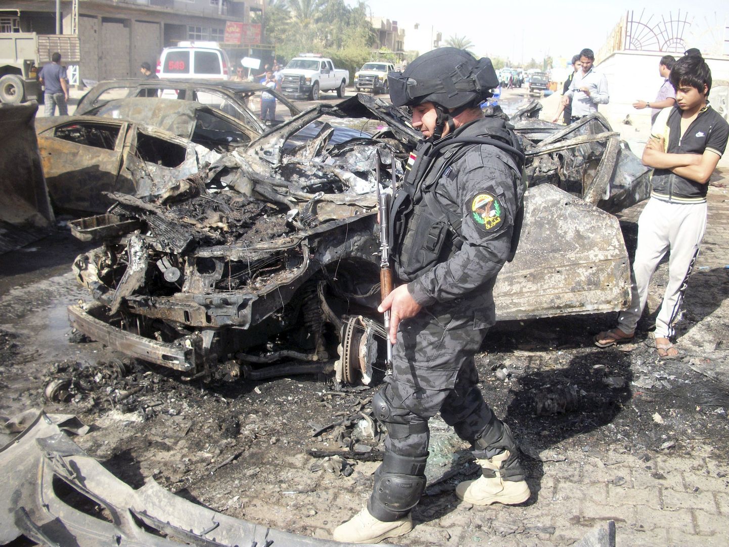 Pommiplahvatus Bagdadis.