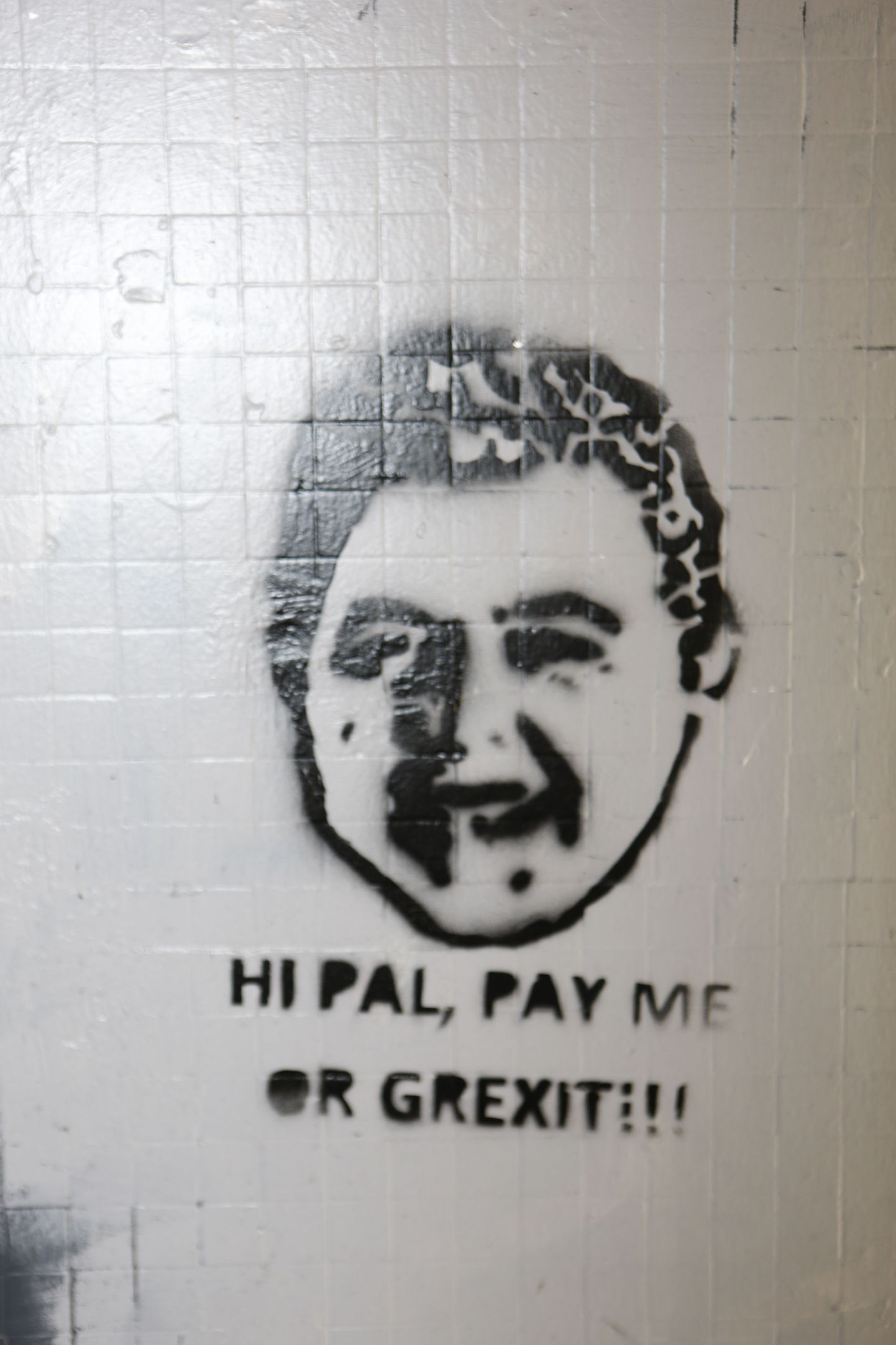 «Hei sõber, maksa mulle või Grexit.»