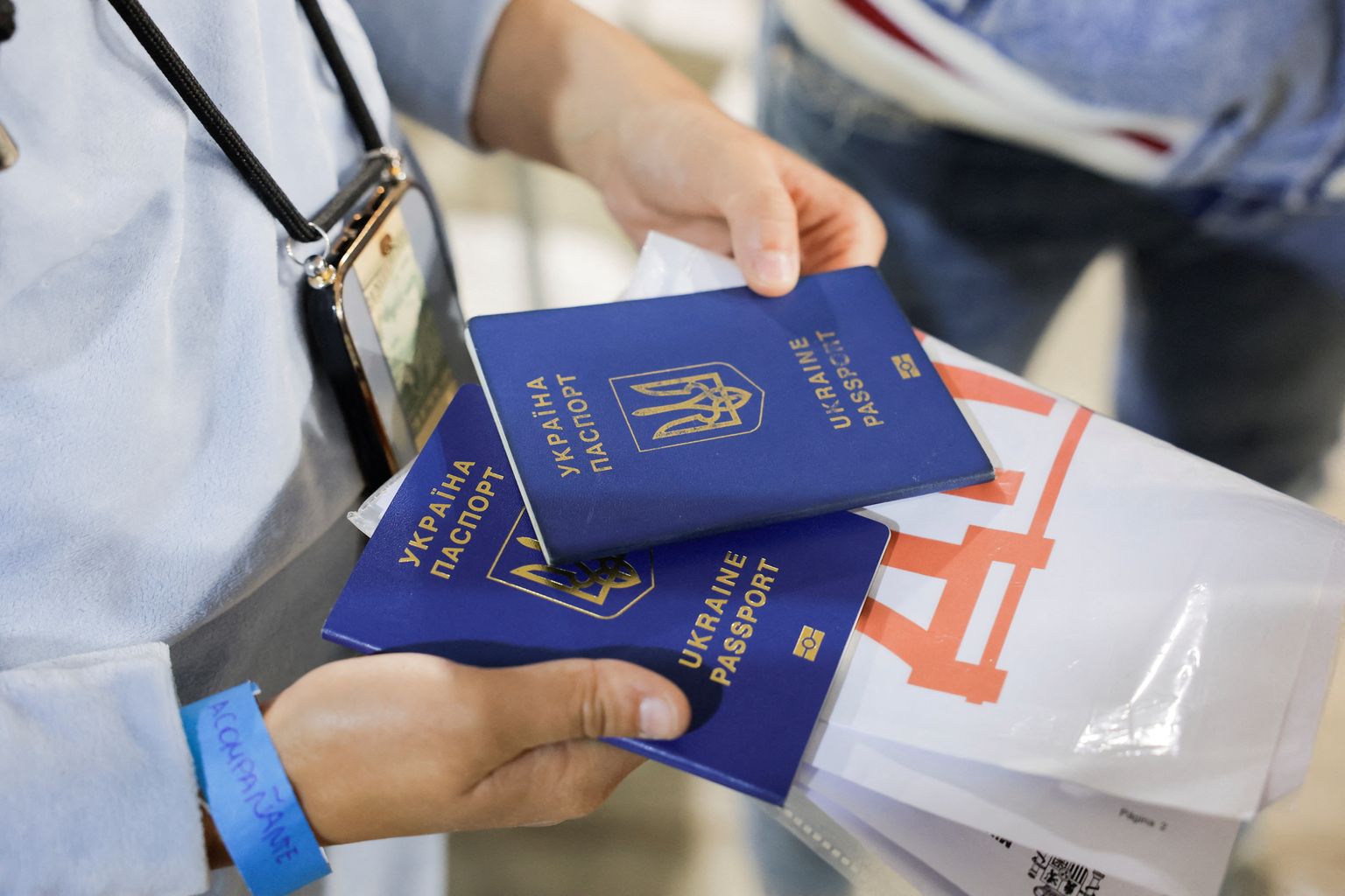 Украинские паспорта.