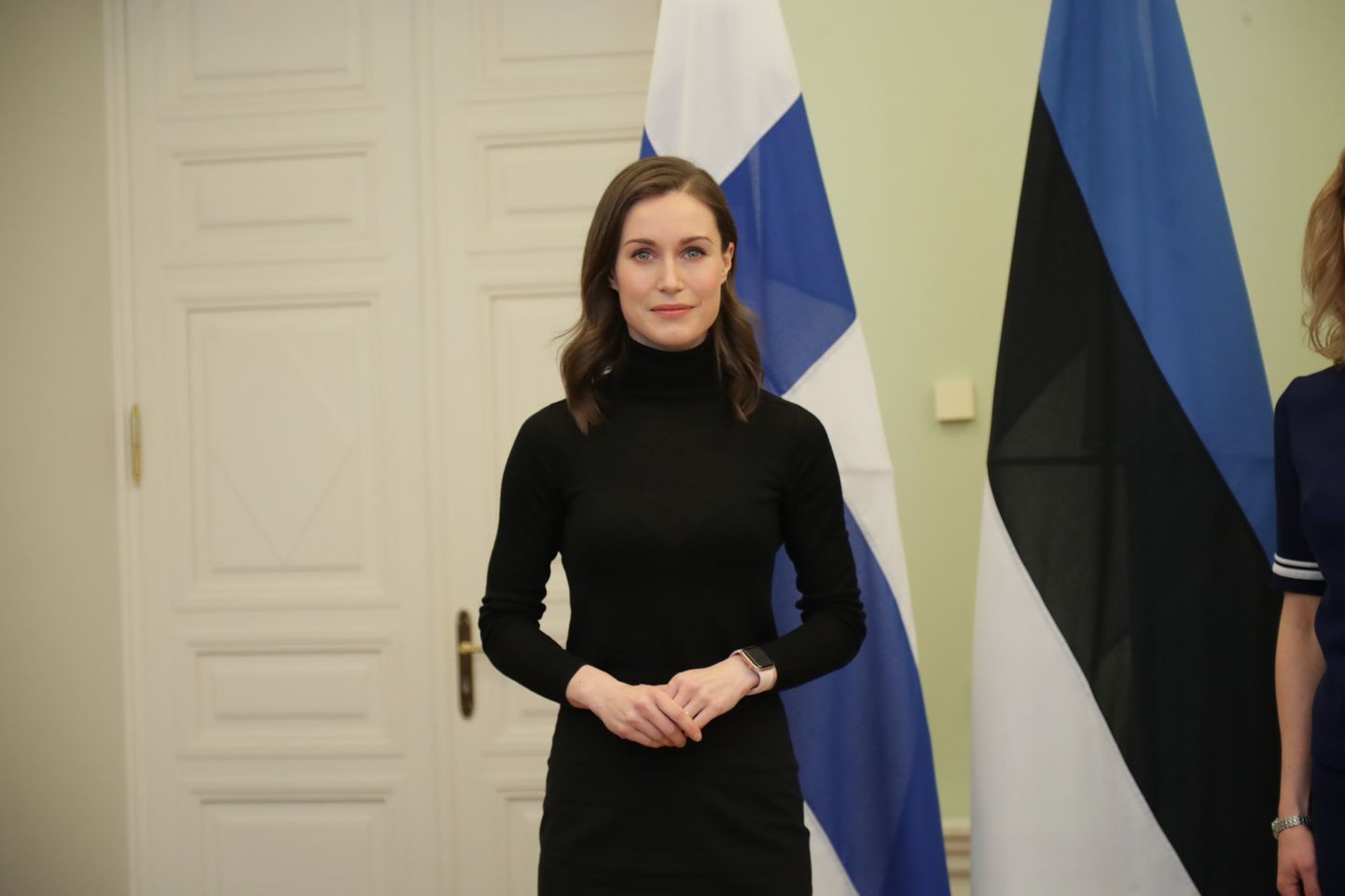 Soome peaminister Sanna Marin Eesti visiidil.