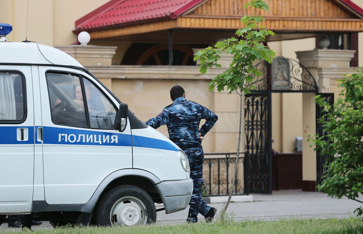 Politsei Venemaa Föderatsiooni kuuluva Tšetšeeni Vabariigi pealinns Groznõis.