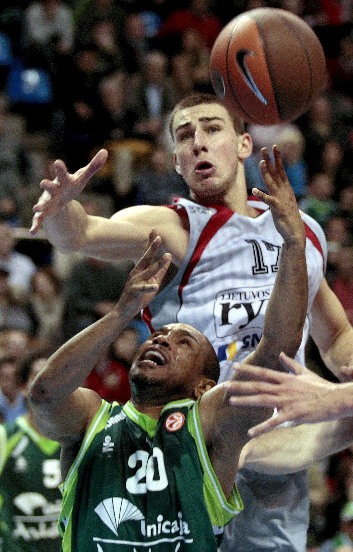 Jonas Valanciunas pallis sel hooajal Vilniuse Lietuvos Rytase ridades.