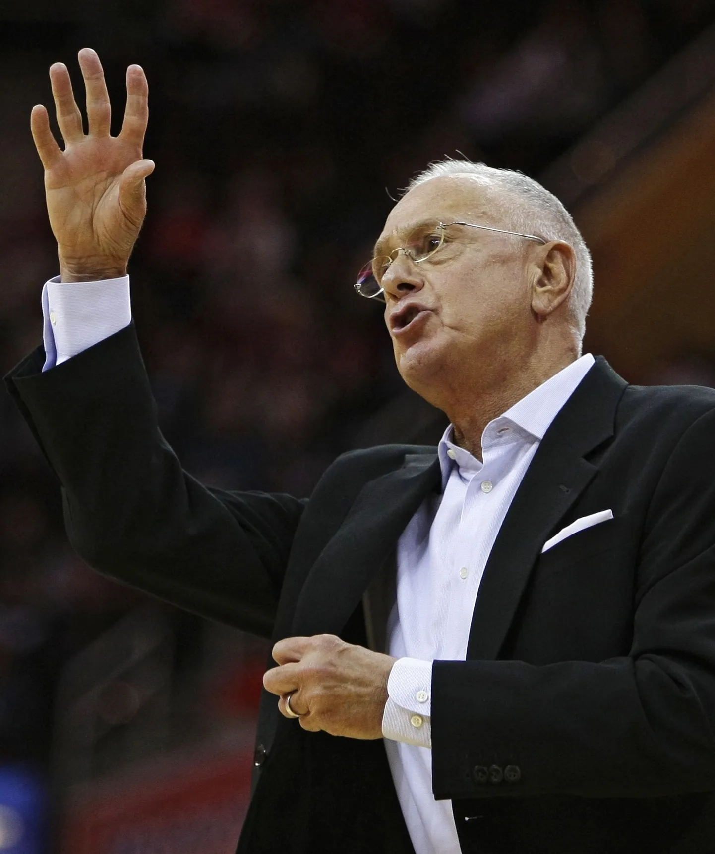Charlotte Bobcatsi peatreener Larry Brown.