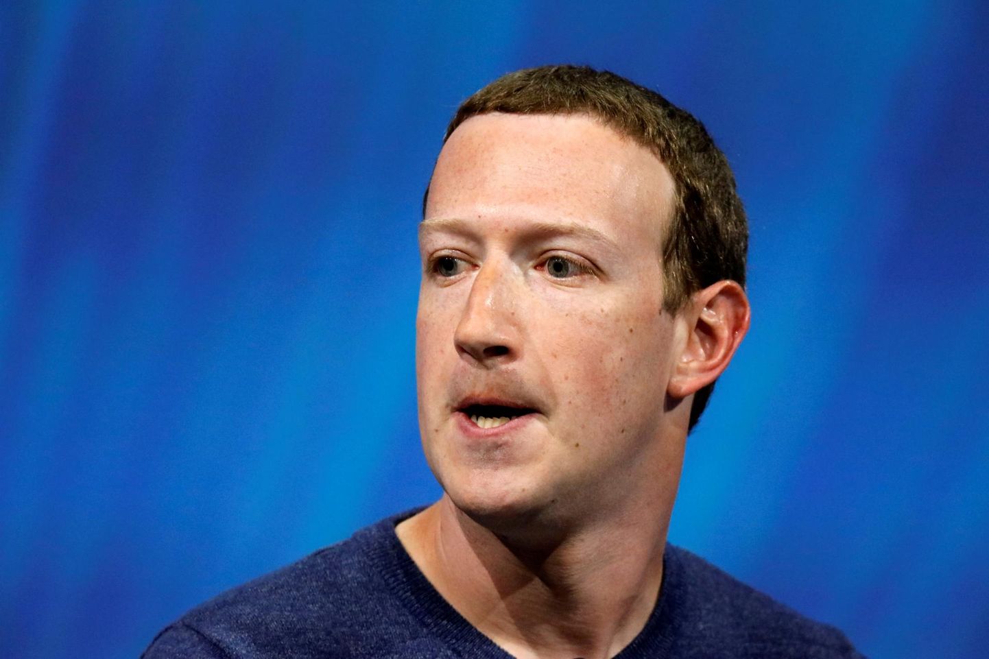 Facebooki asutaja ja juht Mark Zuckerberg jäi just 16,8 miljardi dollari võrra vaesemaks.<br />
FOTO: Charles Platiau/reuters/scanpix