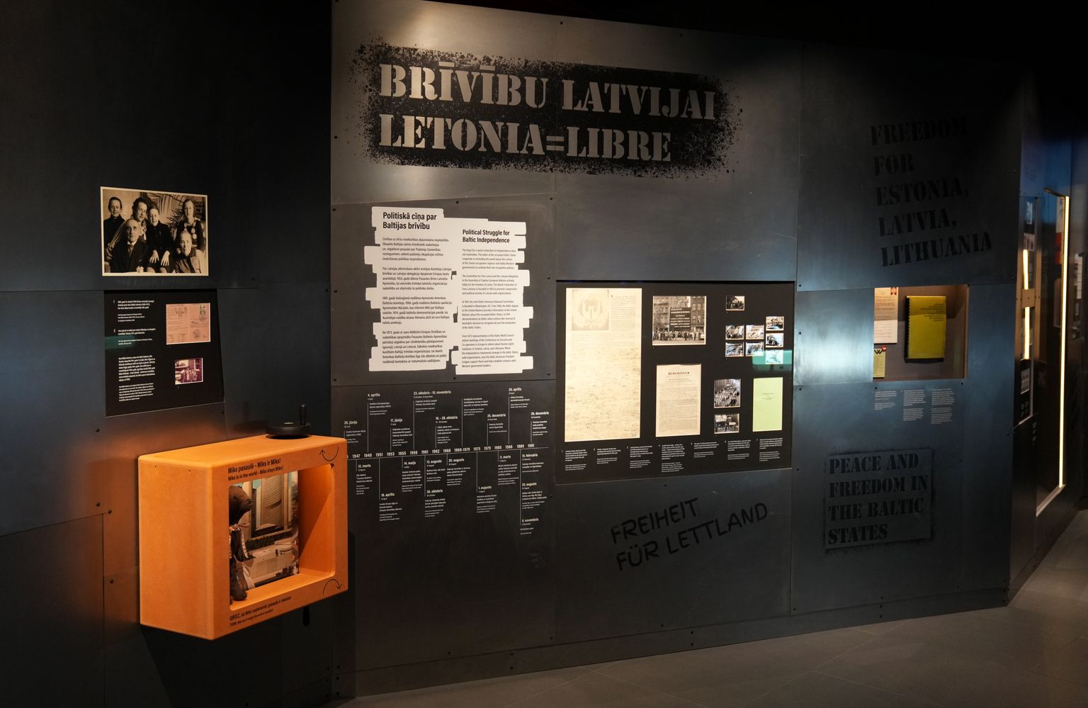 Jaunā ekspozīcija Latvijas Okupācijas muzeja atjaunotajā ēkā.