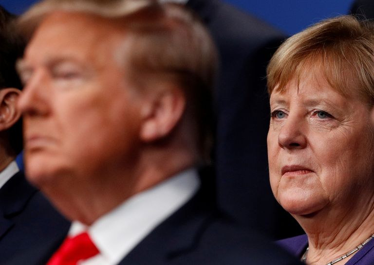 Donald Trump ja Angela Merkel.