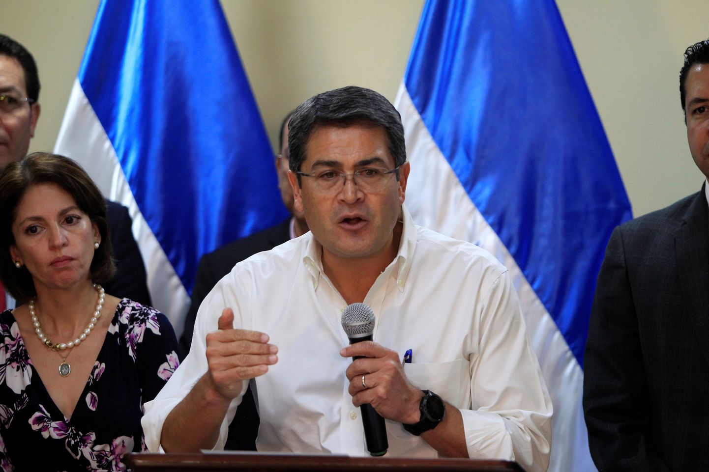 Hondurase president Juan Orlando Hernández.