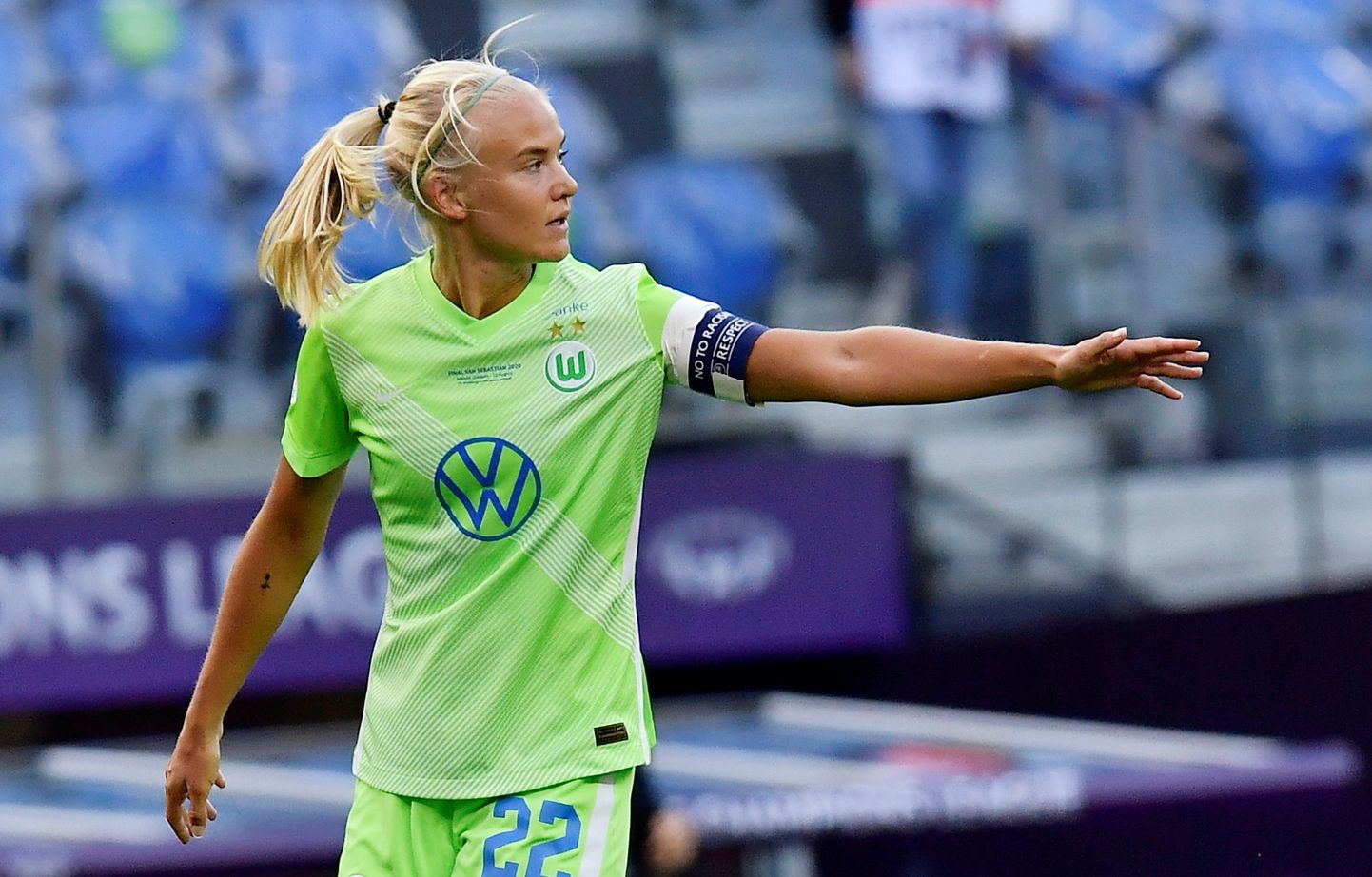 Pernille Harder pühapäeval toimunud naiste meistrite liiga finaalis, kus Wolfsburg jäi 1:3 alla Lyonile