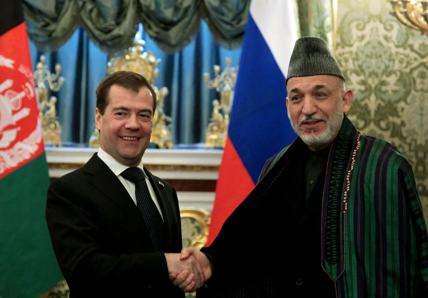 Дмитрий Медведев и Хамид Карзай.