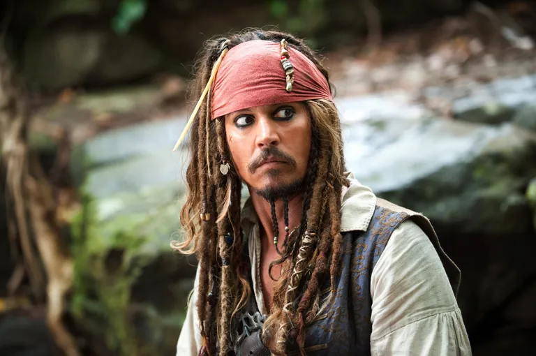 Johnny Depp kapten Jack Sparrow rollis