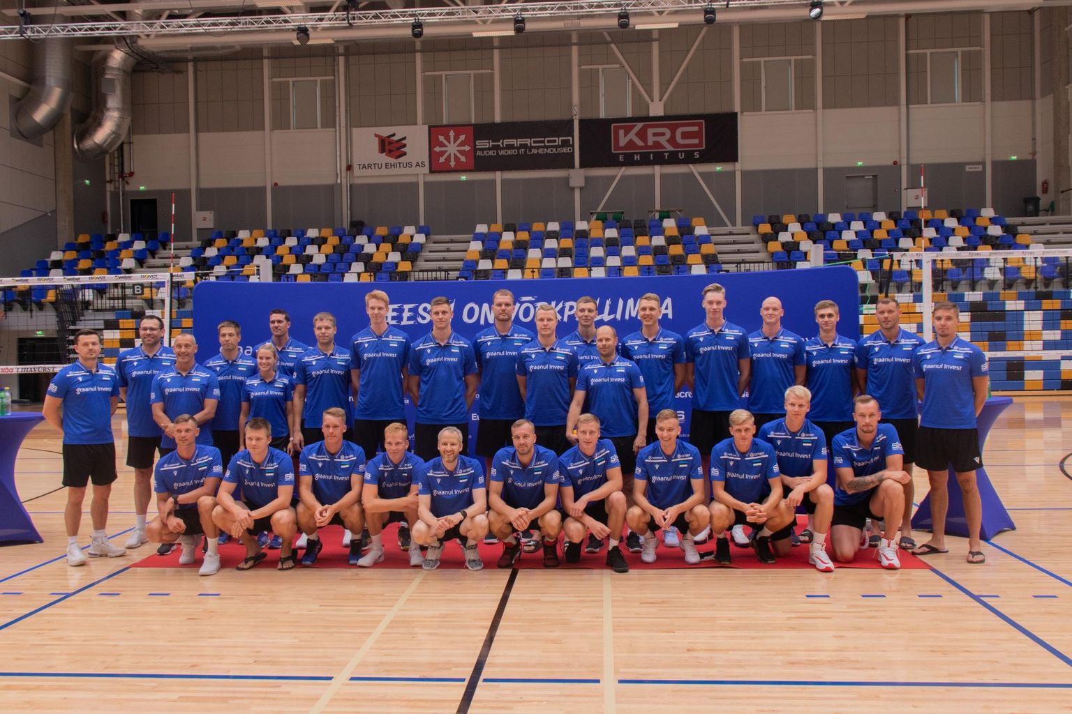 Eesti meeste võrkpallikoondis veedab sel suvel kõik treeninglaagrid Tartus.