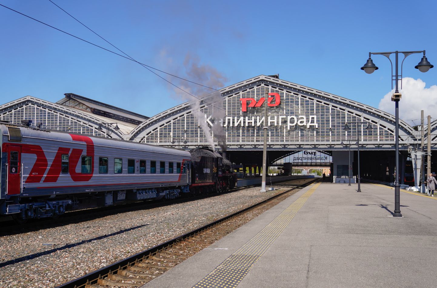 Железнодорожный вокзал Калининграда в мае 2021 года.