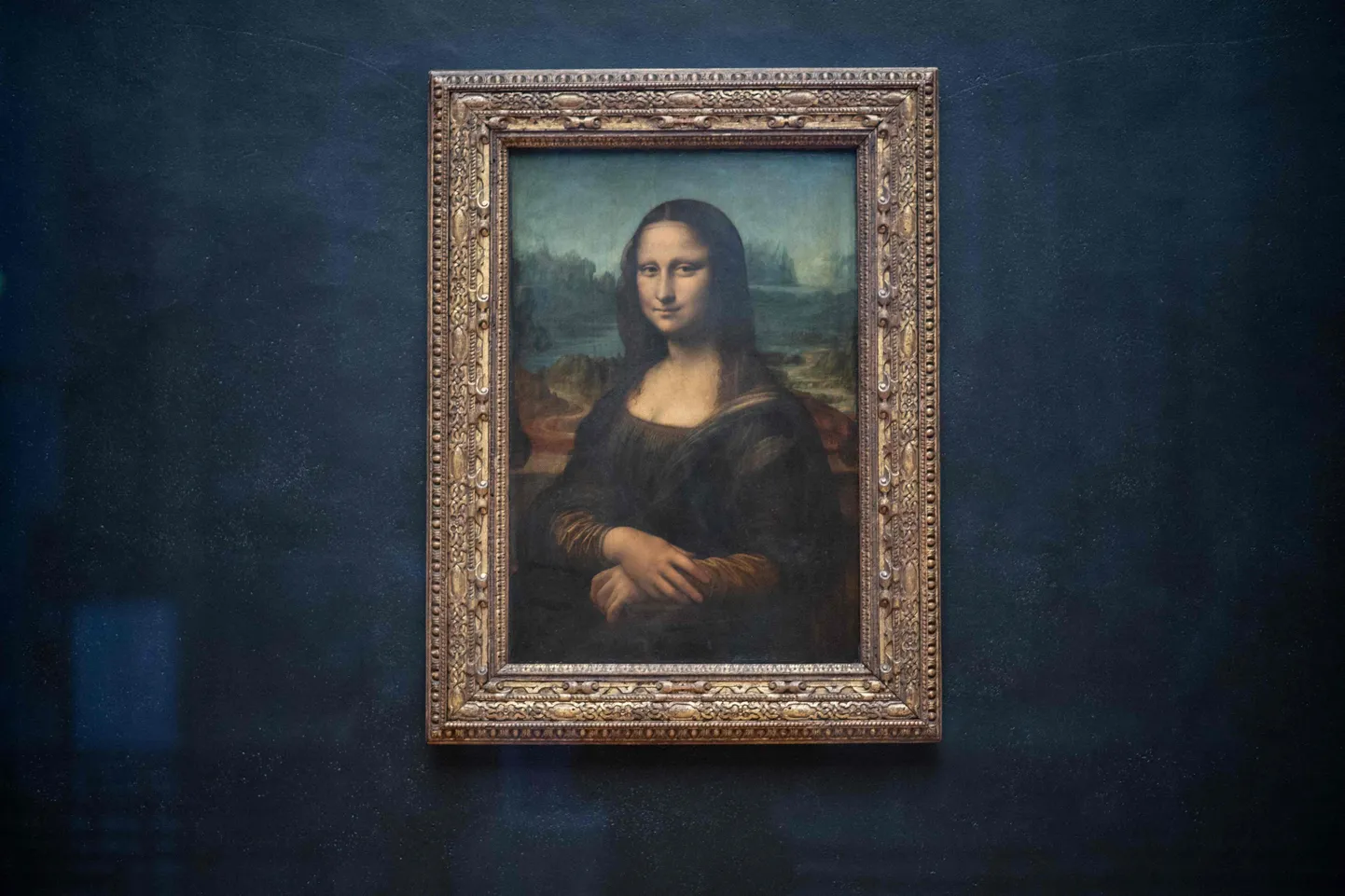 Leonardo da Vinci maal «Mona Lisa» Pariisis Louvre muuseumis.