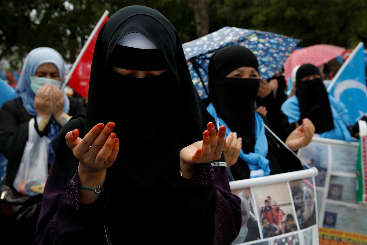 Uiguuride Pekingi-vastane meeleavaldus Istanbulis. 