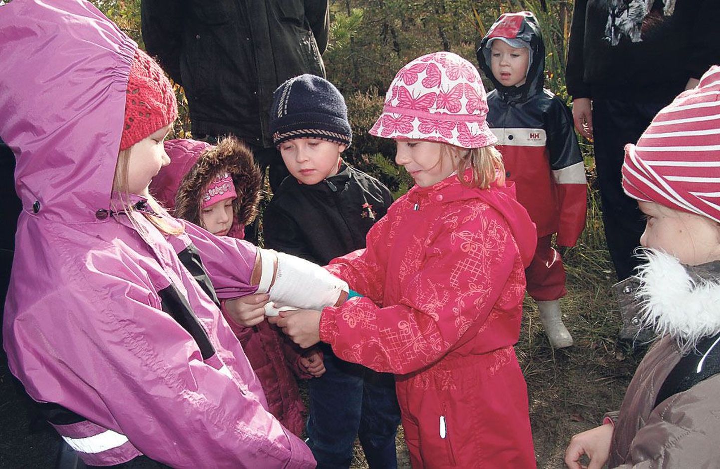 Skautliku matkamängu noorimad osalejad olid lasteaia Pillerpall kasvandikud, kes läbisid vapralt kümnekilomeetrise distantsi.