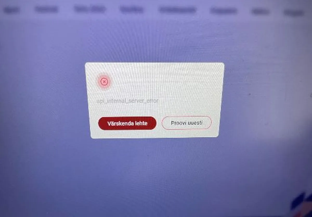 Golden Circle piletit osta tahtnud fännile tuli ühel hetkel ette error.