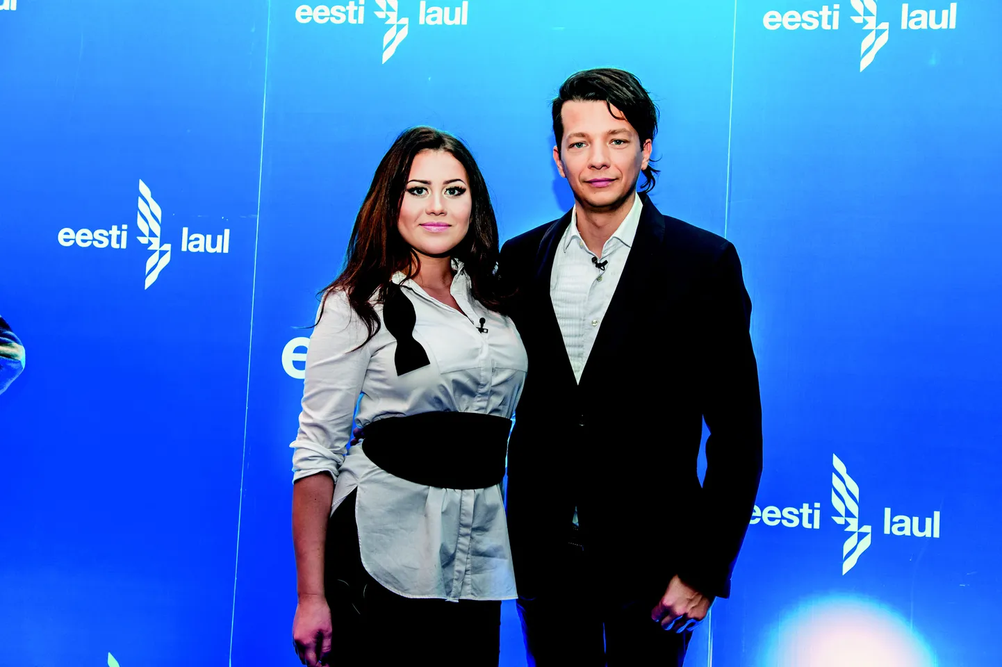 Eesti Laul 2016 finaalkontsert Saku suurhallis ja ETV ekraanil laupäeval, 5. märtsil kell 19:30. Fotol Eesti Laul 2015 võitjad: Elina Born ja Stig Rästa.