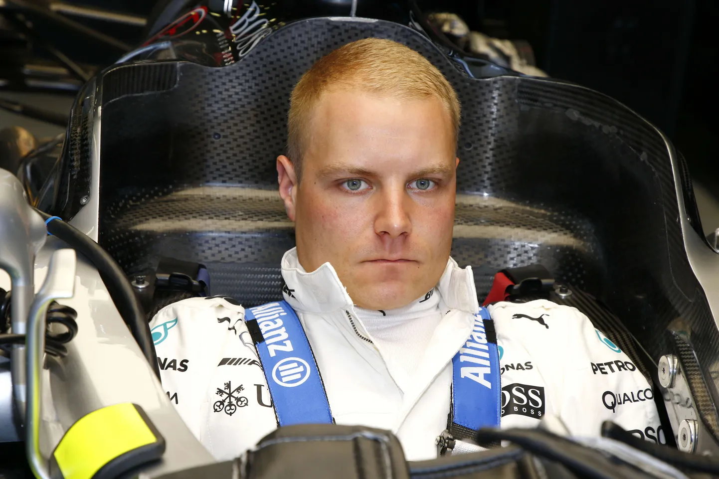 Valtteri Bottas Mercedese roolis. Kui Jäämehe hüüdnimi ei oleks juba võetud...