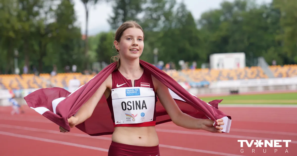 Ošiņa Eiropas Jaunatnes vasaras olimpiskajās spēlēs izcīna bronzu 1500 ...