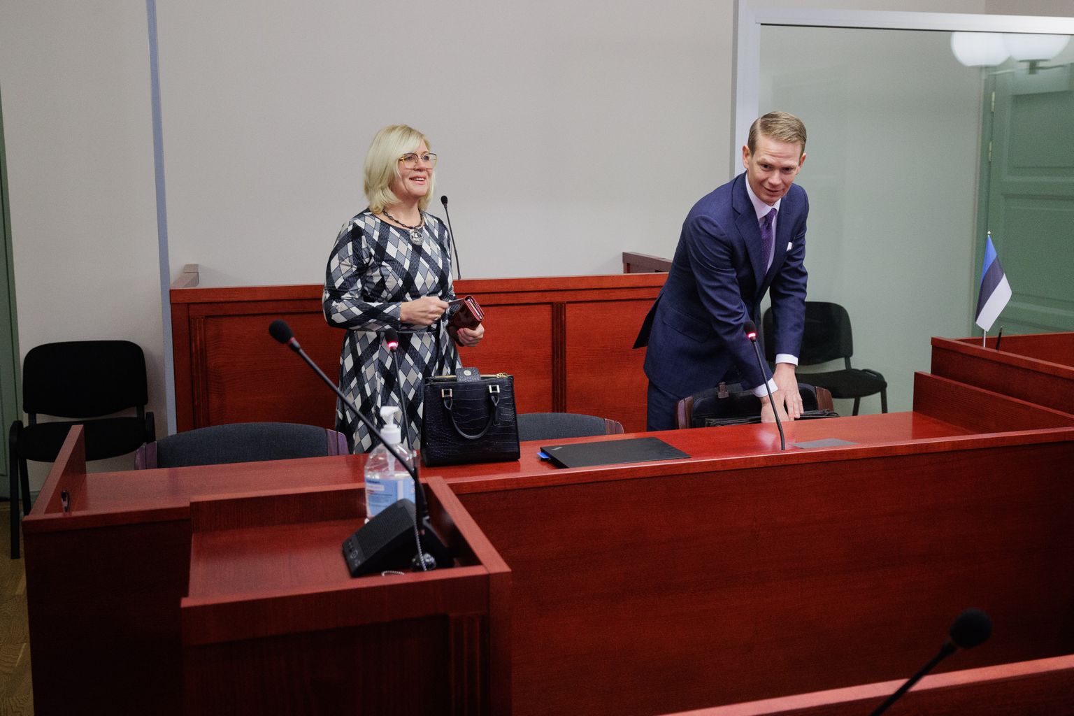 Oliver Nääs ja Eha Võrk Tallinna ringkonnakohtus.