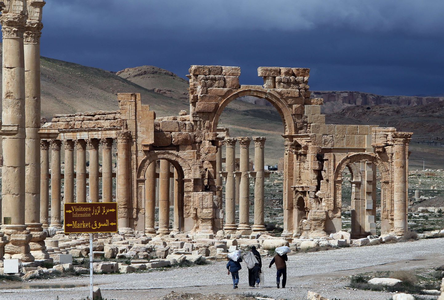 Varemed ajaloolises Palmyras.