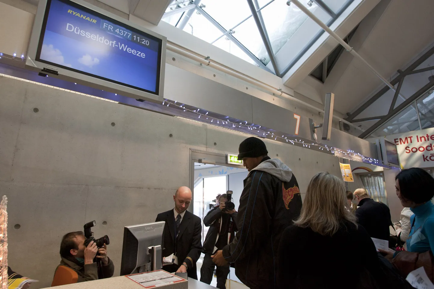 Tallinna lennujaam. 14.detsembril alustas Ryanair regulaarlendudega.