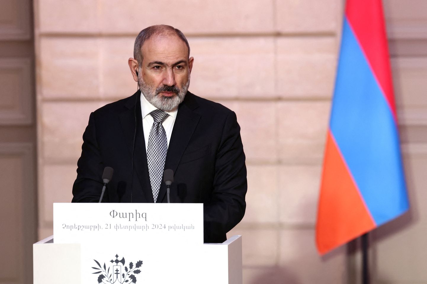 Armēnijas premjerministrs Nikols Pašinjans.
