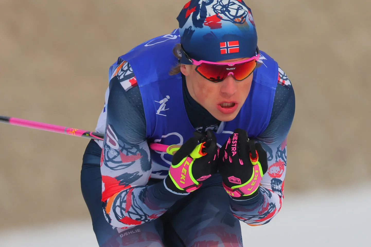 Johannes Hösflot Kläbo Pekingi olümpiamängudel.
