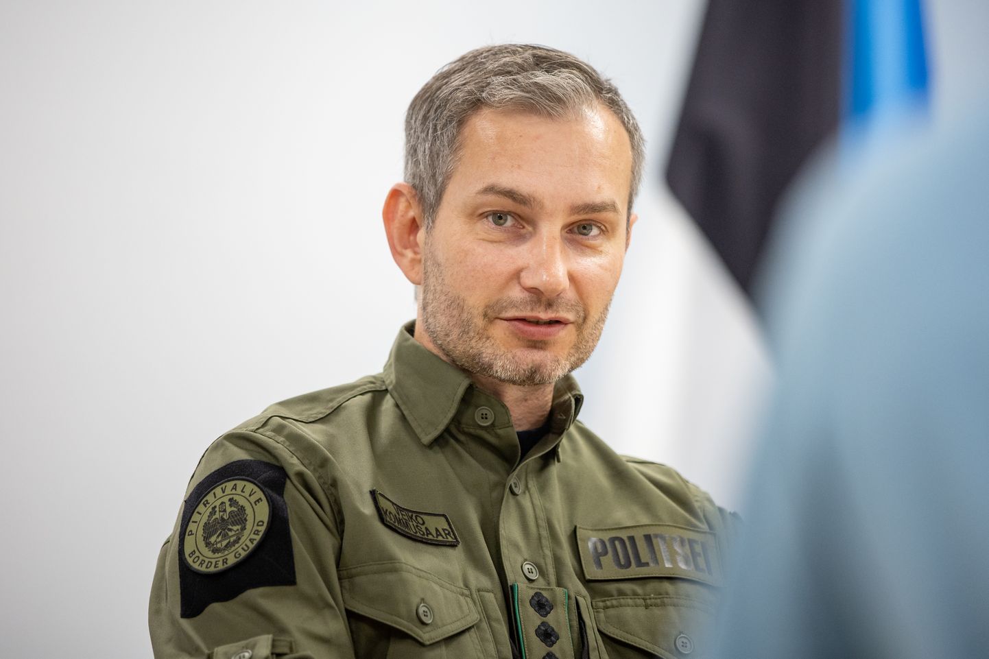 Начальник Пограничной охраны Эстонии Вейко Коммусаар, Таллинн, 13 сентября 2023 года.