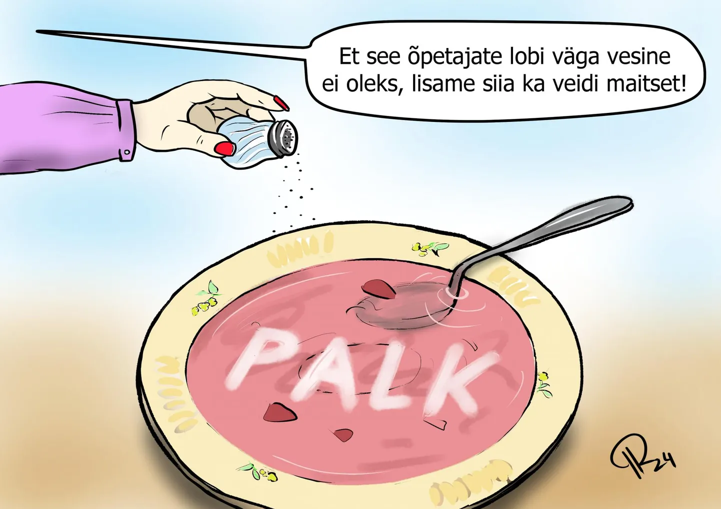Nädala karikatuur "Väike palgalisa".