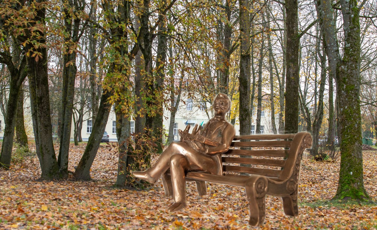 Sellele Jõhvi kohtumaja ning vallamaja vahelisele rohealale peaks kava kohaselt tulevikus tulema väike park, kus keskne koht Eduard Bornhöhe skulptuuril.