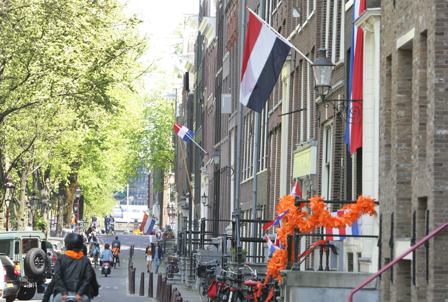Amsterdam Hollandi kuninga sünnipäeval 27. aprill 2020.