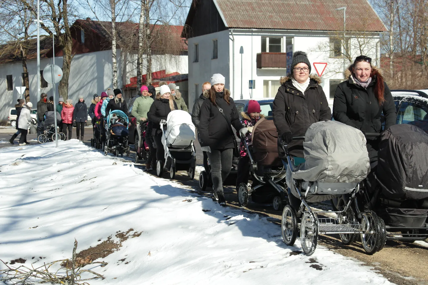 Protest Valga haigla sünnitusosakonna sulgemise idee vastu