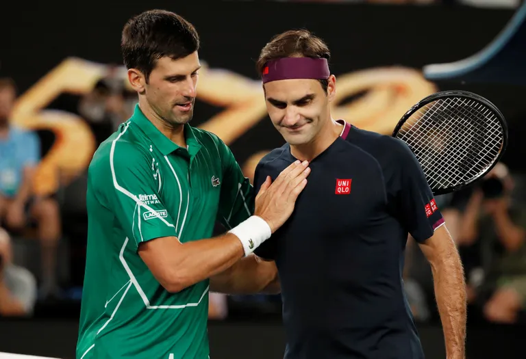 2020. aasta Australian lahtiste poolfinaalis alistas serblane Novak Djokovic Roger Federeri.