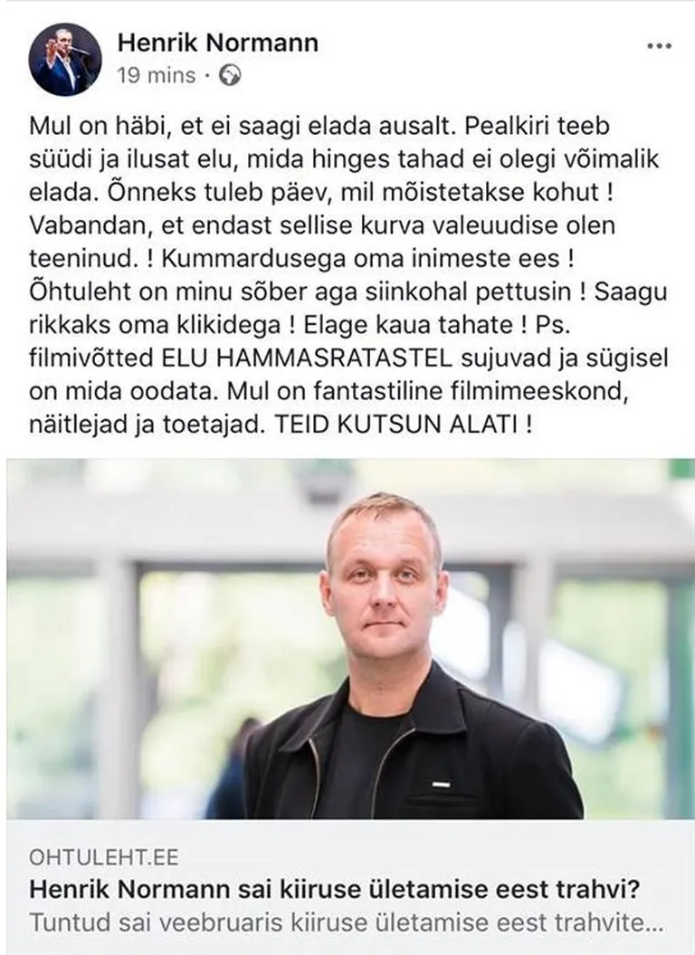 Henrik Normann annab vastulause