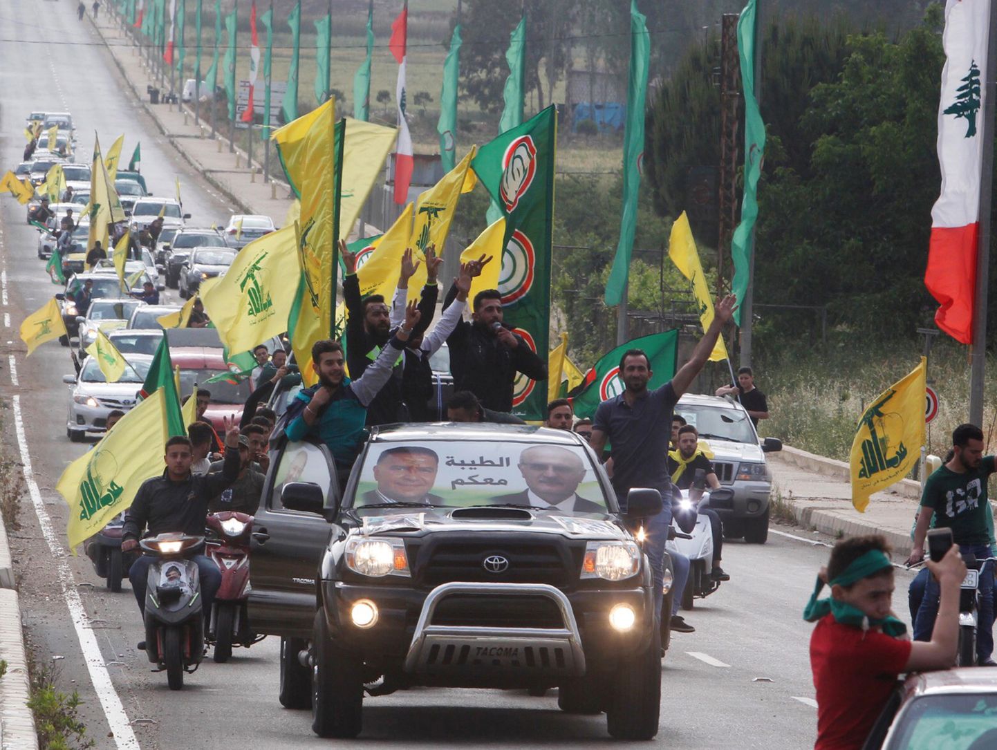 Hezbollah toetajad Liibanonis.