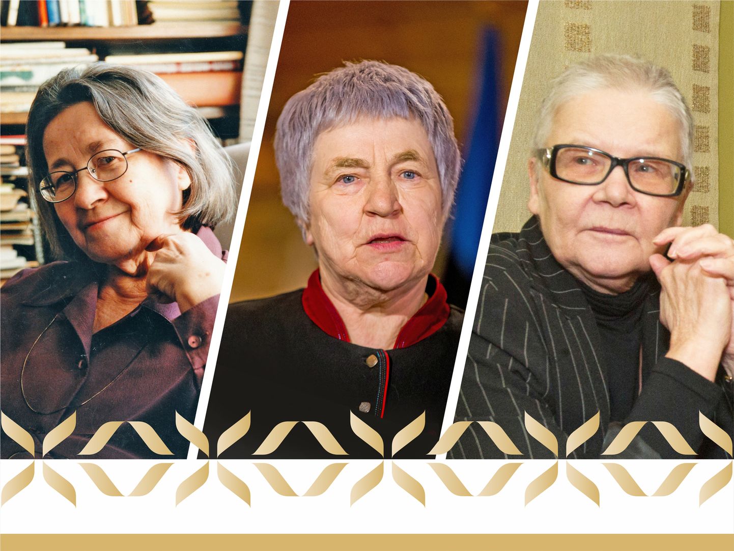 Riikliku kultuuri elutööpreemia laureaadid on Aino Pervik, Anu Raud ja Merle Karusoo.