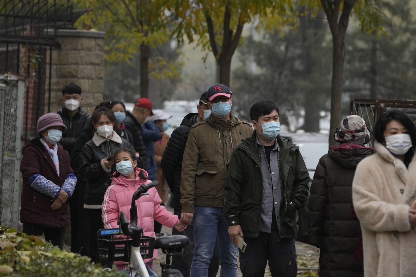 Maskis inimesed Pekingis.