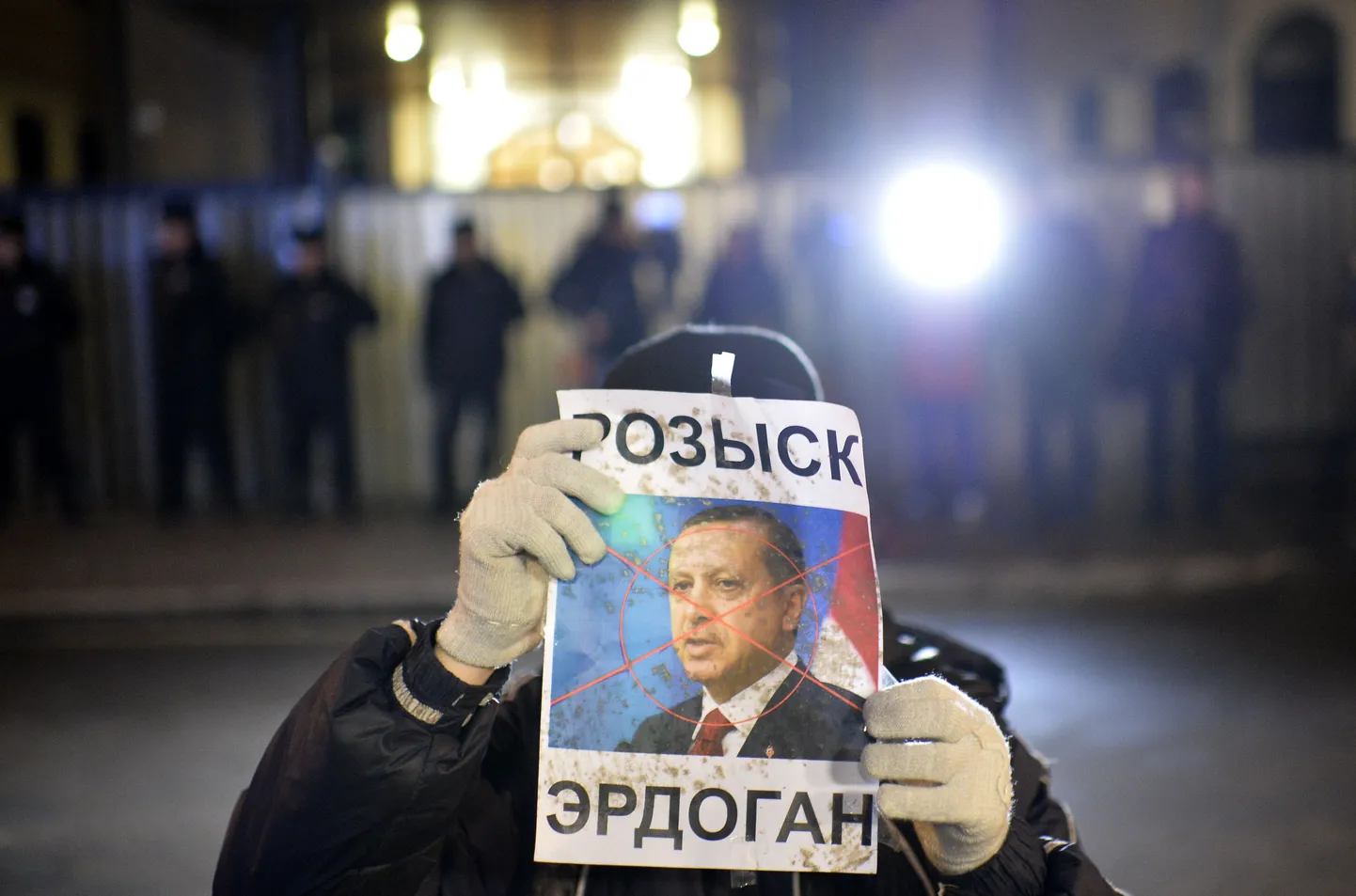 Protest Türgi saatkonna ees