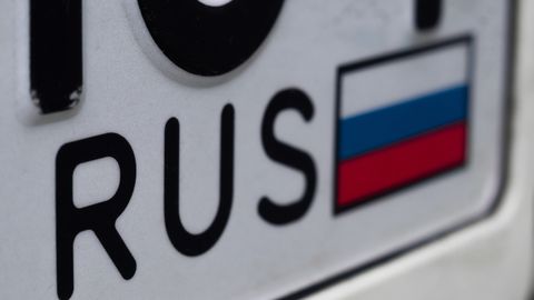 В Литве задержан первый автомобиль с российскими номерами