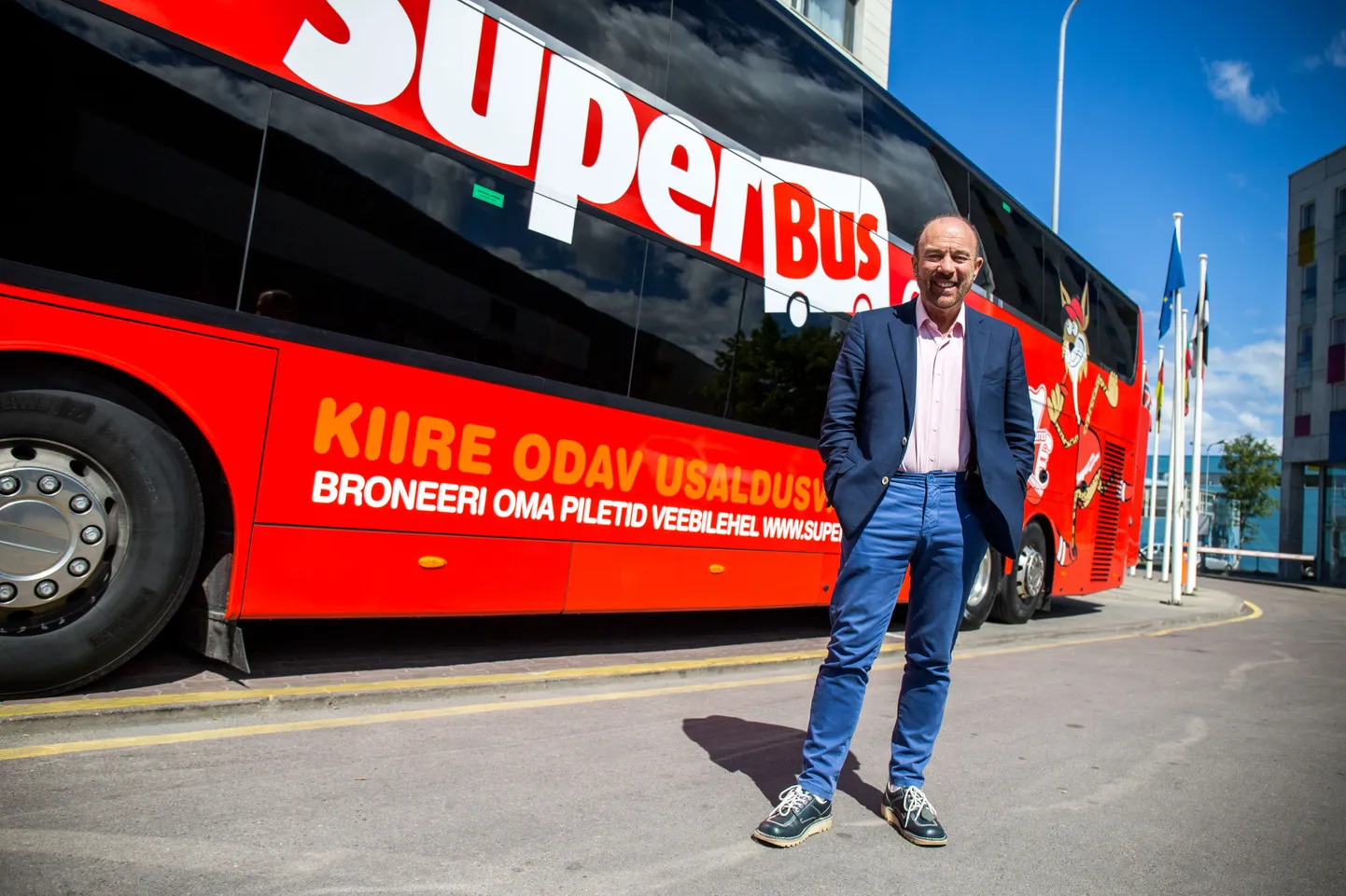 Šoti miljardär Brian Souter käis Tallinnas oma plaane tutvustamas.