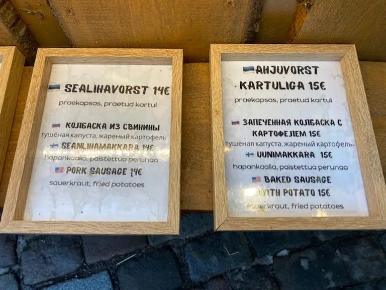 Vorsti hinnad Tallinna jõuluturul.