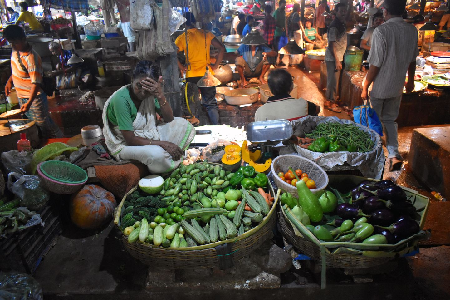 Kolkata tänavakaupleja
