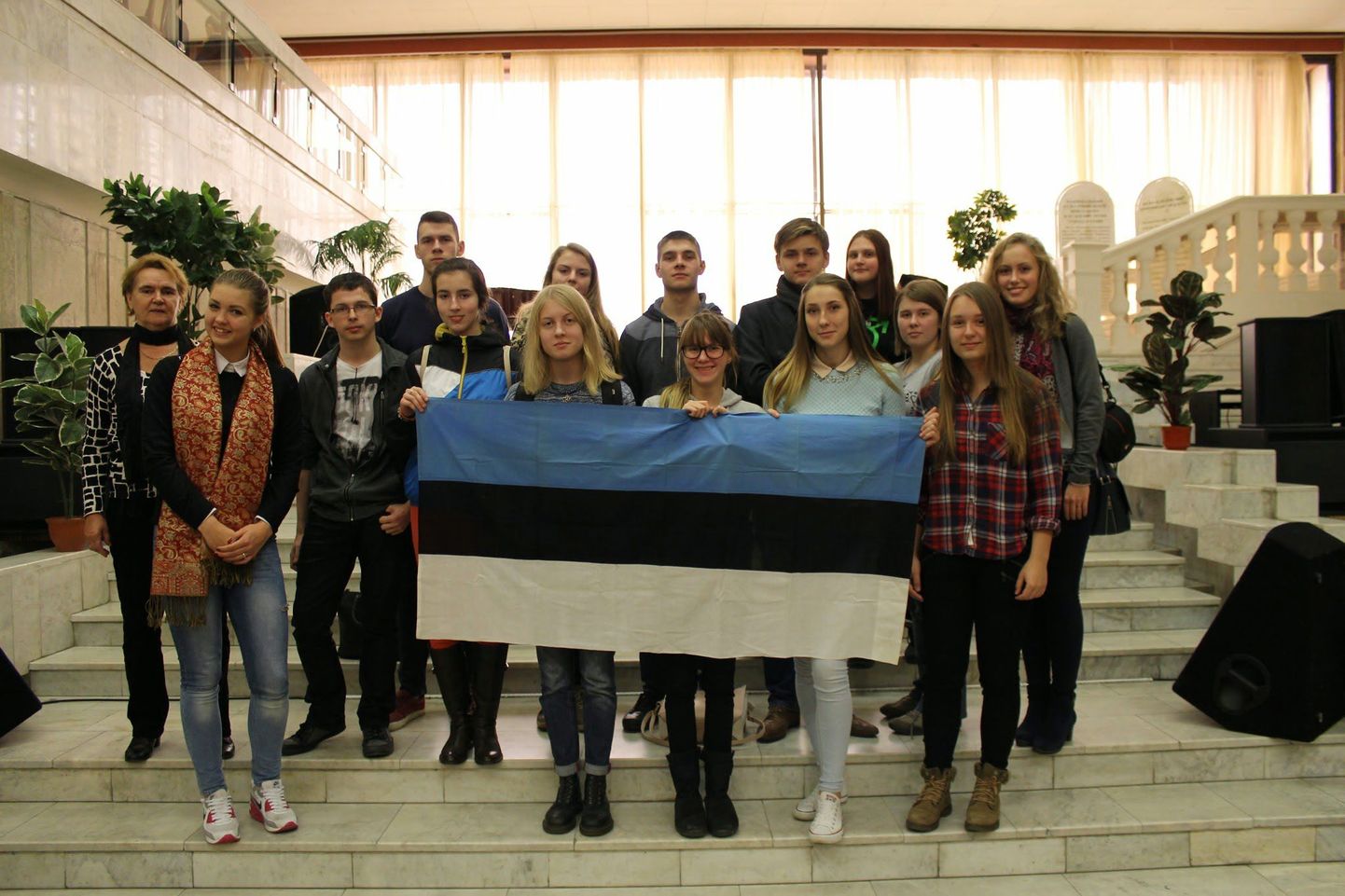 Эстонские школьники в Казани.