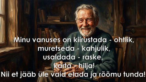 Minu vanuses on kiirustada ohtlik
