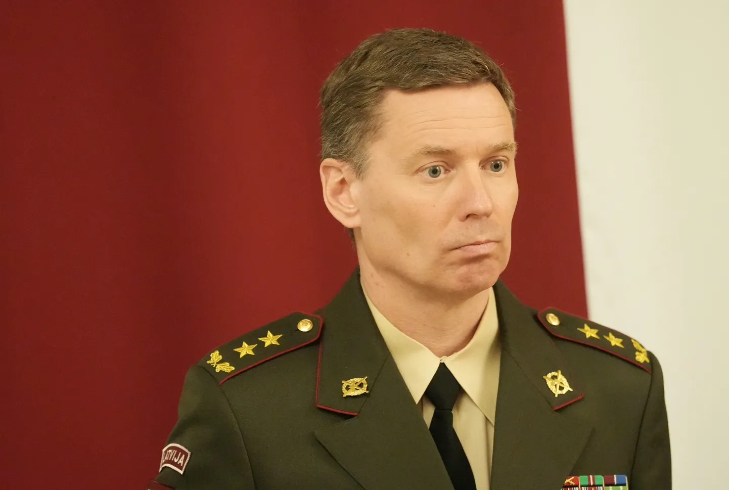 Nacionālo bruņoto spēku komandieris ģenerālmajors Kaspars Pudāns