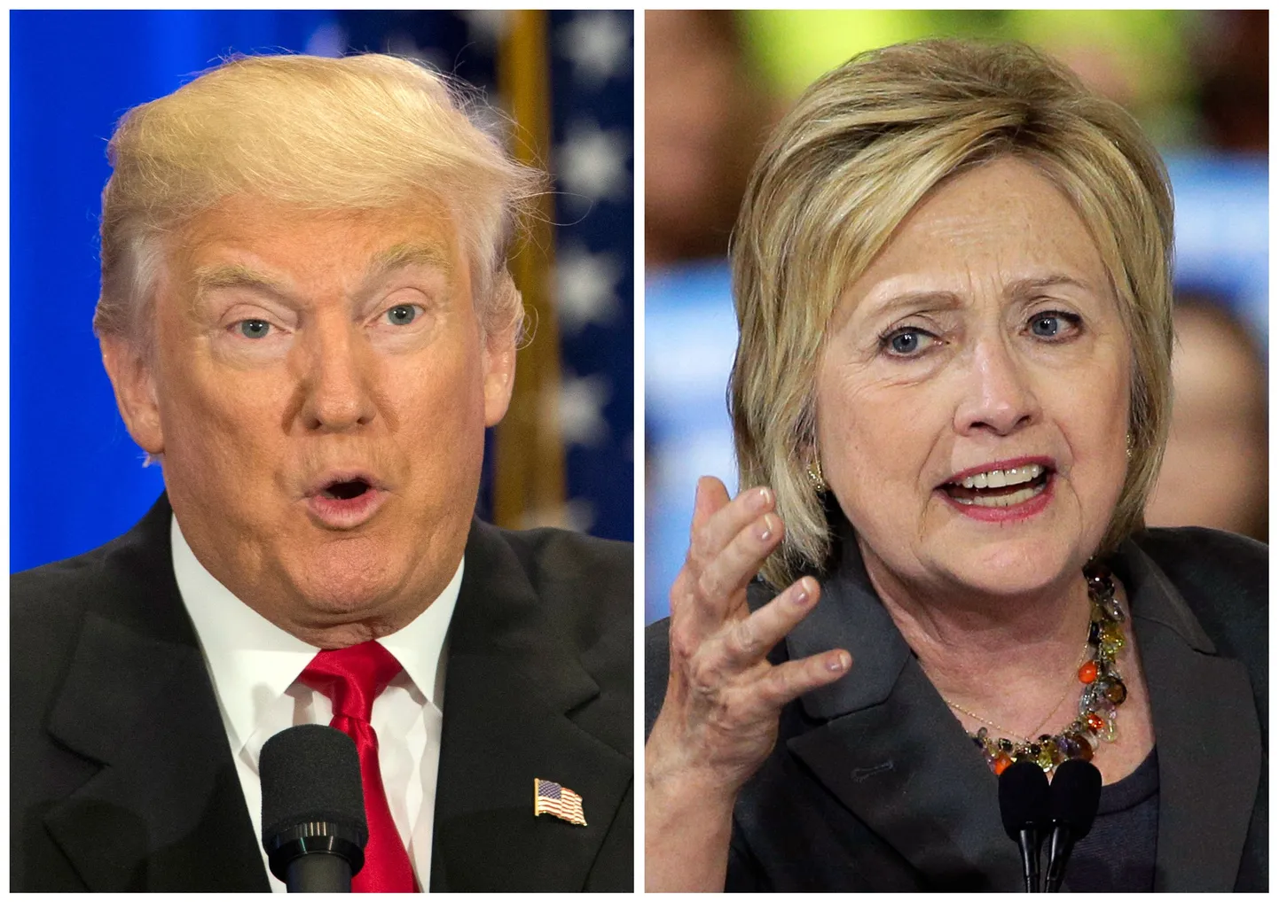 Donald Trump ja Hillary Clinton