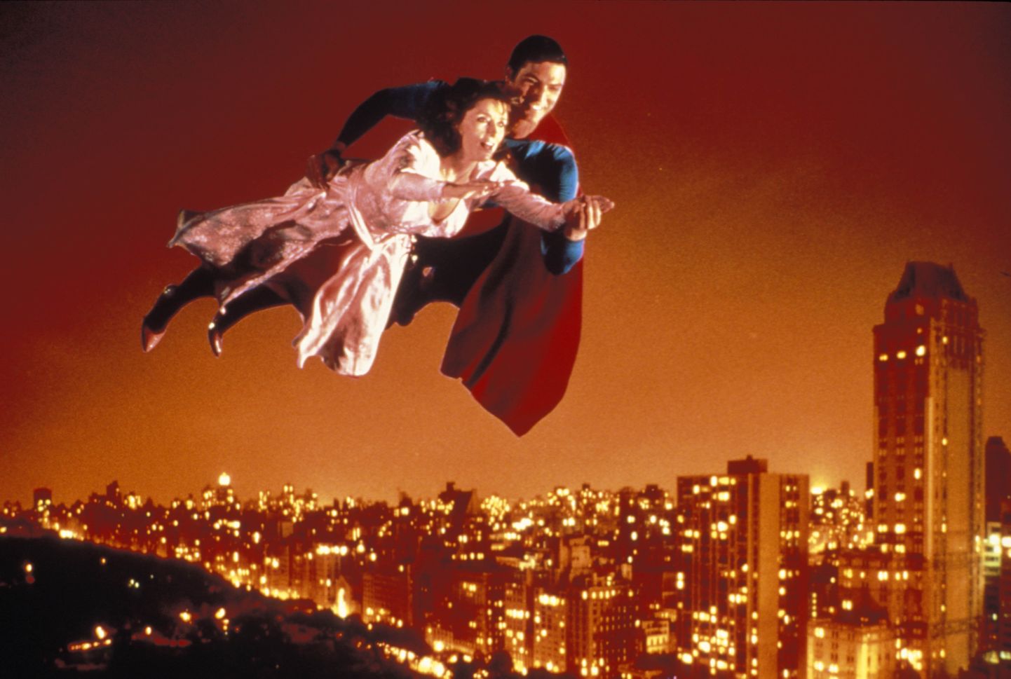 Margot Kidder ja Christopher Reeve 1987. aasta filmis «Superman IV: The Quest For Peace»