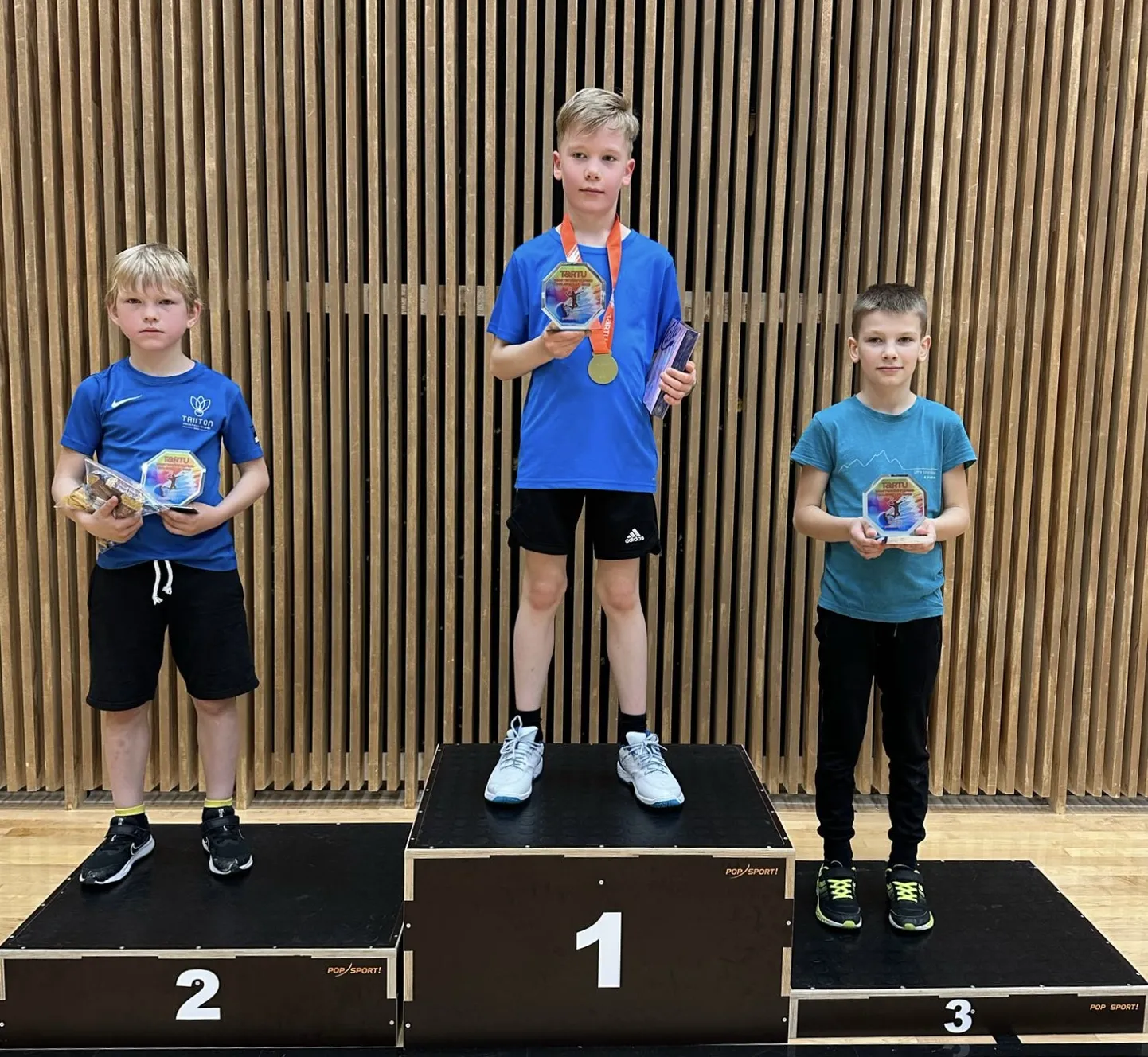 U-11 vanuseklassi parimad. Esikoha sai Jaan Liira, teise koha võitles välja Pätrik Väliste ja kolmanda Romet Laul. Kõik kolm treenivad Triitoni lipu all.